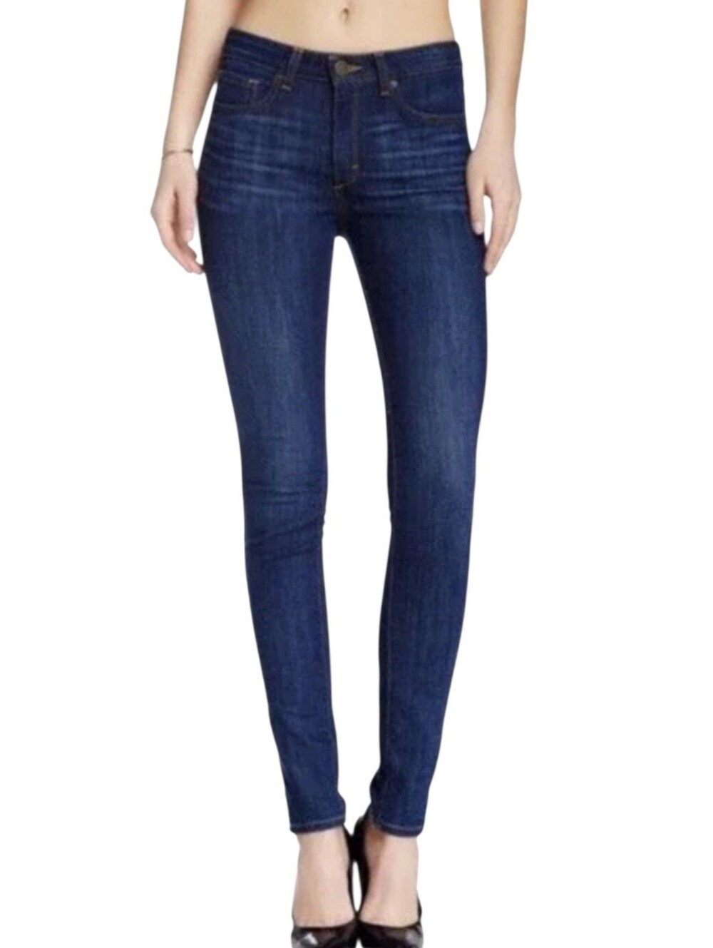 Spanx Dark Blue The SlimX Skinny Denim Jeans Size 28